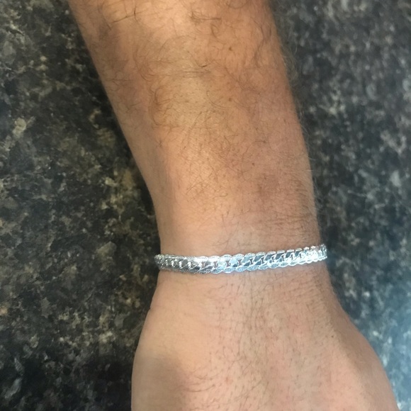 Men’s 925 Silver Snake Bracelet - Picture 2 of 4